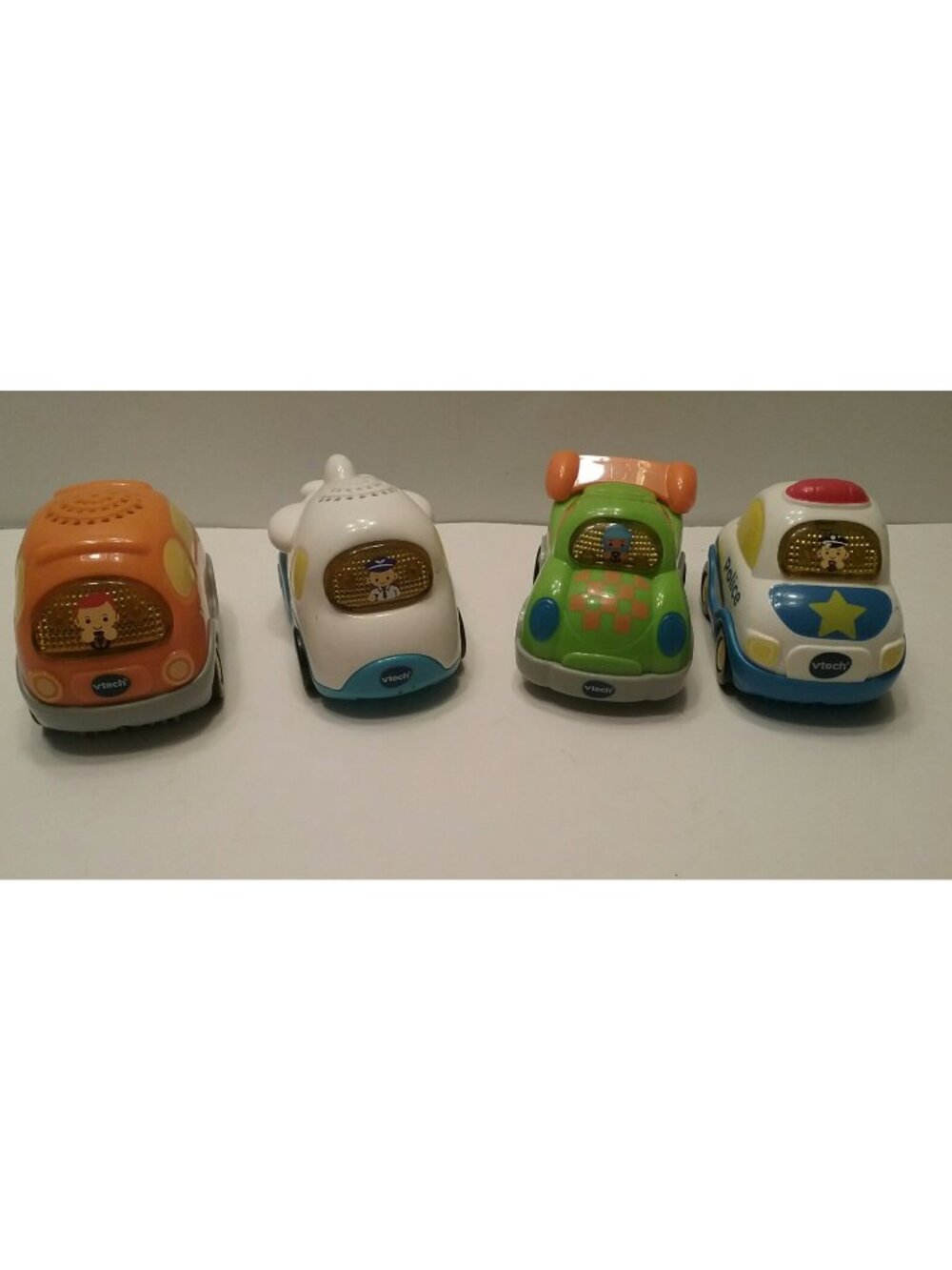 Vtech Go Go! Smart Wheels Lot of 4 Vehicles Plane Police Car Race Car Van